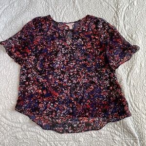 Belle and sky flowy top